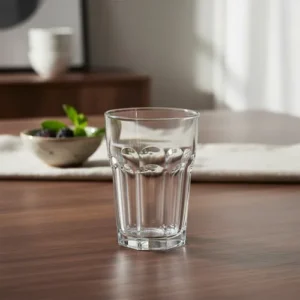 Vaso Facetado de Vidrio 400ml Durax | CAJA x 24 Uni.