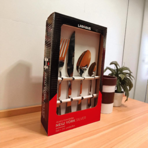 Juego Cubiertos x24 Piezas New York Silver | Larhaus