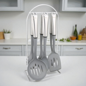 Set x 6 Utensilios Nylon con Mango de Acero | Hudson