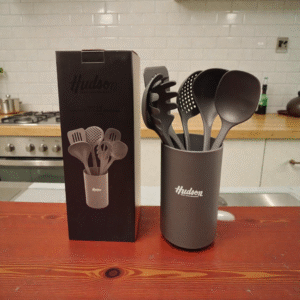 Set Seis Utensilios de Nylon con Holder | Hudson